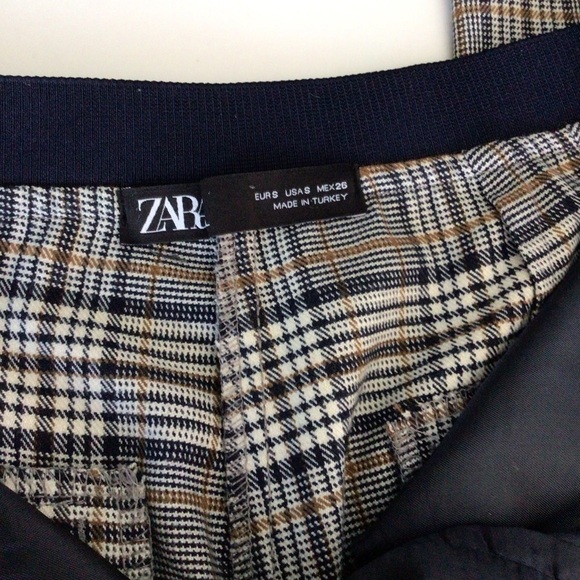 Zara Plaid Women On Taper Pants - Picture 6 of 14
